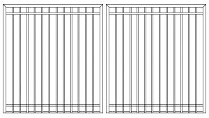 3-by-4-aluminum gate